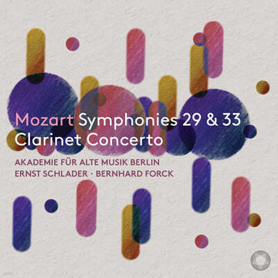 Bernhard Forck 모차르트: 교향곡 29번 & 33번, 클라리넷 협주곡 (Mozart Symphonies Nos. 29 & 33, Clarinet Concerto)
