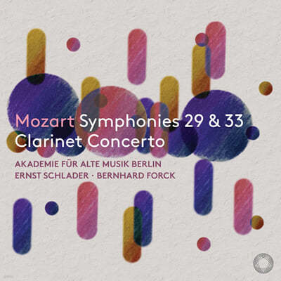 Bernhard Forck Ʈ:  29 & 33, Ŭ󸮳 ְ (Mozart Symphonies Nos. 29 & 33, Clarinet Concerto)