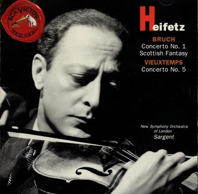 Bruch : Concerto No. 1,No. 5 - 하이페츠 (Jascha Heifetz)(US발매)