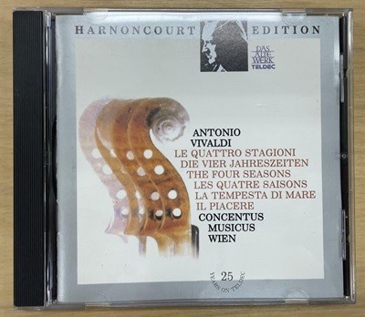 Vivaldi : The Four Seasons / Nikolaus Harnoncourt / concentus musicus wien / 상태 : 최상(설명과 사진 참고)