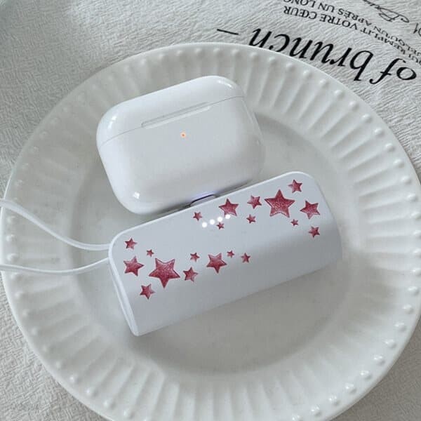 tiny stars pink 도킹형 보조배터리 아이폰 미니 5000mAh c타입