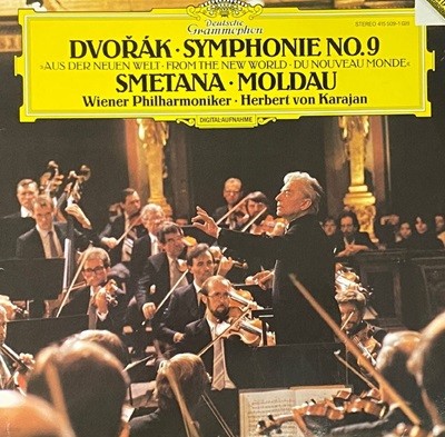 [LP] 카라얀 - Karajan - Dvorak Symphonie Nr.9 ,Smetana Moldau LP [독일반]