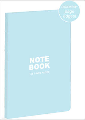 Teneues - A5 Notebook: Pastel Blue, 140 Lined Pages, Raw Sewn Spine, Lays Flat: Our A5 Size Standard Paperback Notebook