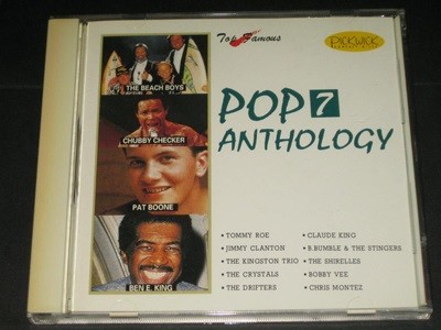 Pop Anthology 7 (1962년) CD음반 ,,, Elap Music ( Pick Wick Compact Discs) - TOMMY ROE / JIMMY CLANTON / BOBBY VEE