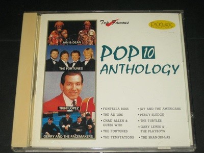 Pop Anthology 10 (1965년) CD음반 ,,, Elap Music ( Pick Wick Compact Discs) - FONTELLA BASS / THE AD LIBS / THE FORTUNES