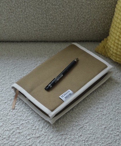 프레임 북커버 ( 카키&아이보리 )