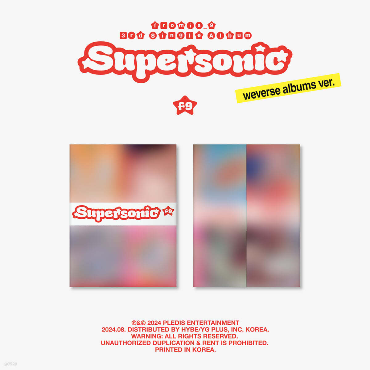 프로미스나인 (fromis_9) - 3rd Single Album 'Supersonic' [weverse albums ver.][QR카드 8종 중 1종 랜덤발송]