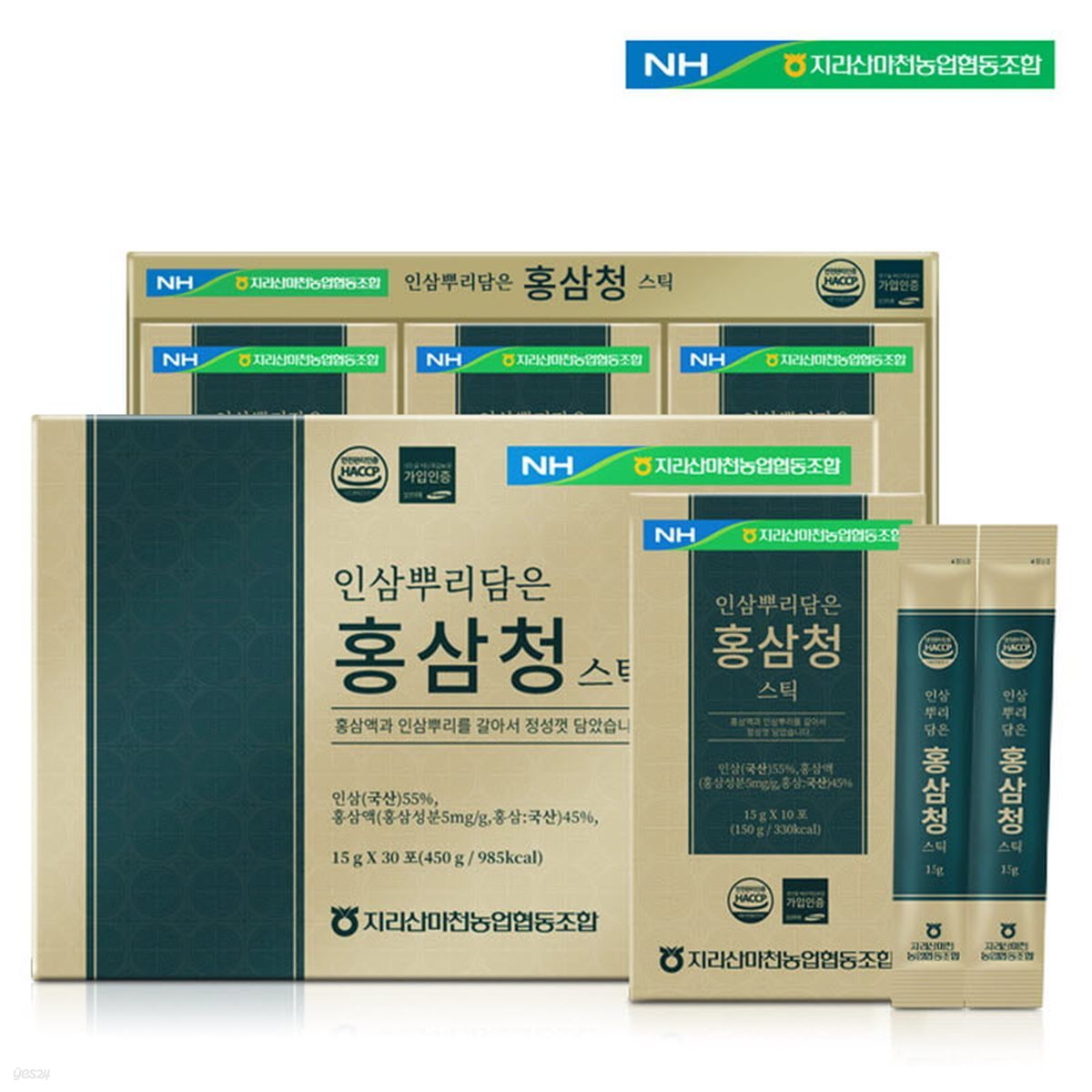 [지리산마천농협] 인삼 뿌리담은 홍삼청스틱 (15g*30포)