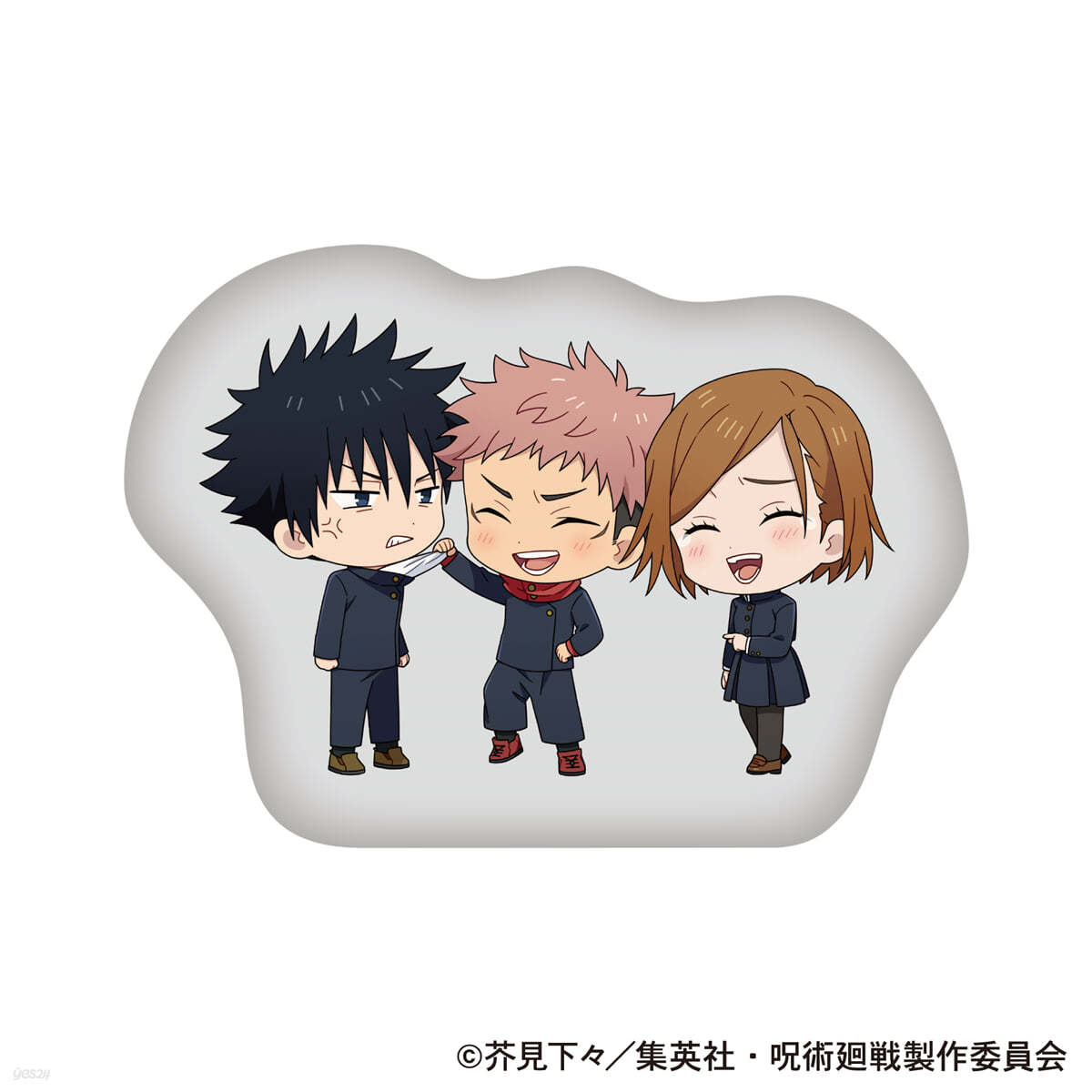 呪術廻戰 第2期 ダイカットクッション 虎杖悠仁.伏黑惠.釘崎野薔薇