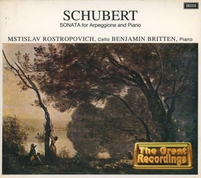 Schubert : 아르페지오네를 위한 소나타 (Sonata for Arpeggione and Piano) - 브리튼(Benjamin Britten),로스트로포비치(Rostropovich)(2CD)(미개봉)