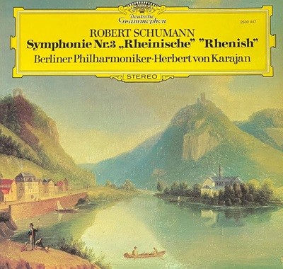 [LP] 카라얀 - Karajan - Schumann Symphony No.3 Rheinische LP [독일반]