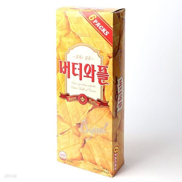 크라운 버터와플 135g x 6개 / 대용량