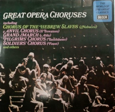 LP(엘피 레코드) Great Opera Choruses 이태리 오페라 합창 명곡집 - Various Artists 