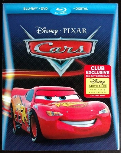 Cars 카즈 자동차 Disney Movie Club Exclusive Blu-ray, DVD, Digital Combo Pack [Blu-ray] [2017] 디즈니 블루레이