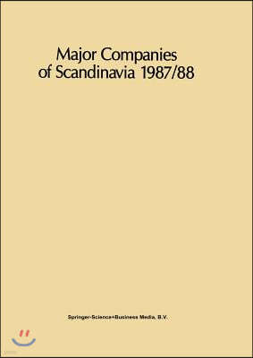 Major Companies of Scandinavia 1987/88