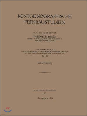 R?ntgenographische Feinbaustudien