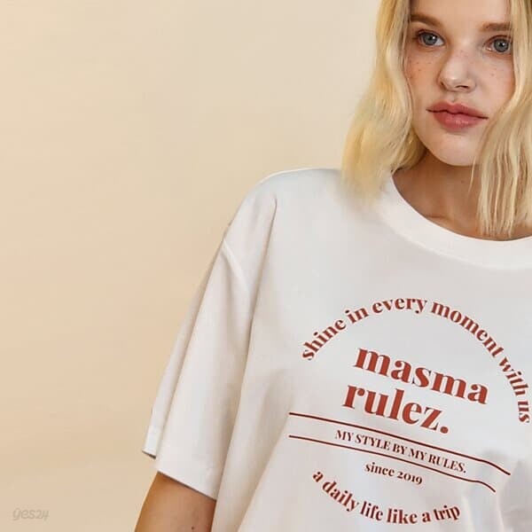 circle symbol cool cotton T-shirt _White