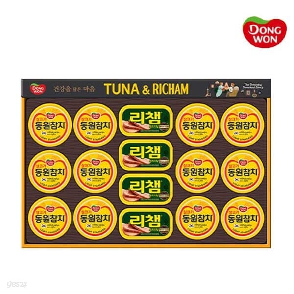 [동원선물세트] 튜나리챔 O48호 (살코기85g&#215;12+리챔120g&#215;4)