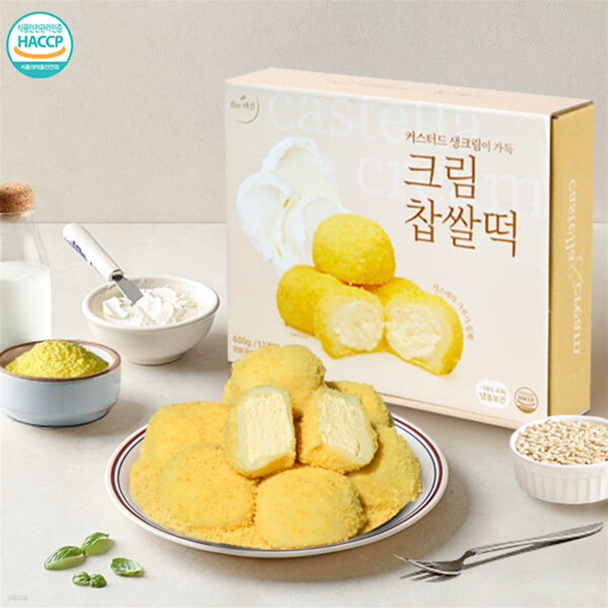 커스터드 생크림이 가득 크림찹쌀떡 600g