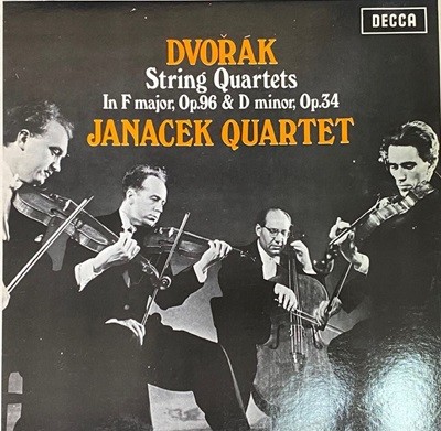 [LP] 야나체크 콰르텟 - Janacek Quartet - Dvorak String Quartets In F Major,Op.96 LP [성음-라이센스반]