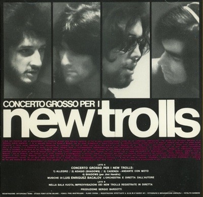 뉴 트롤스(New Trolls) - Concerto Grosso Per 1, 2 (Italy발매)