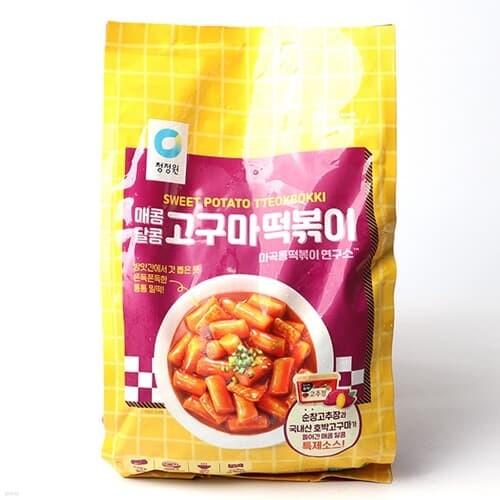 청정원 매콤달콤 고구마 떡볶이 710g x 3 / 마곡...