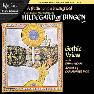 Emma Kirkby — Gothic Voices 힐데가르트 폰 빙엔: 신의 숨결 위의 깃털 - 세쿠엔티아와 힘누스 모음집 (Hildegard of Bingen: A feather on the breath of God) 앨범 커버