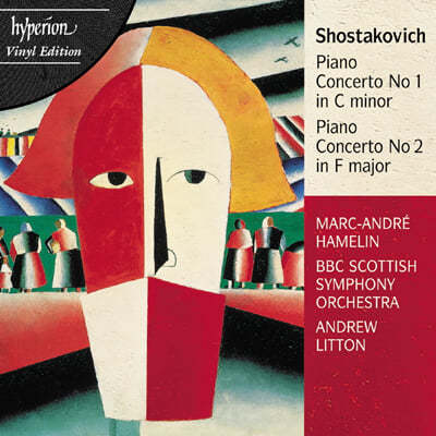 Marc-Andre Hamelin — Marc-Andre Hamelin 쇼스타코비치: 피아노 협주곡 1번 2번 (Shostakovich: Piano Concertos Op.35, Op.102) 앨범 커버