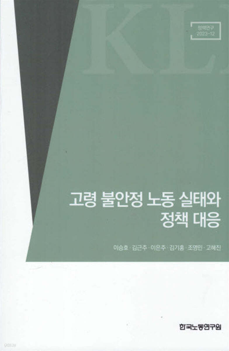 고령 불안정 노동 실태와 정책 대응