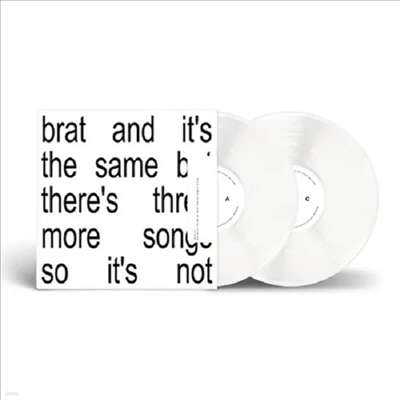 Charli XCX — Brat And It's The Same But There's Three More Songs So It's Not 앨범 커버