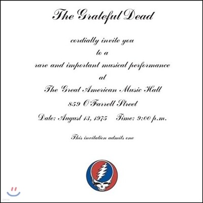 Grateful Dead — One From The Vault: Live at the Great American Music Hall, San Francisco 앨범 커버