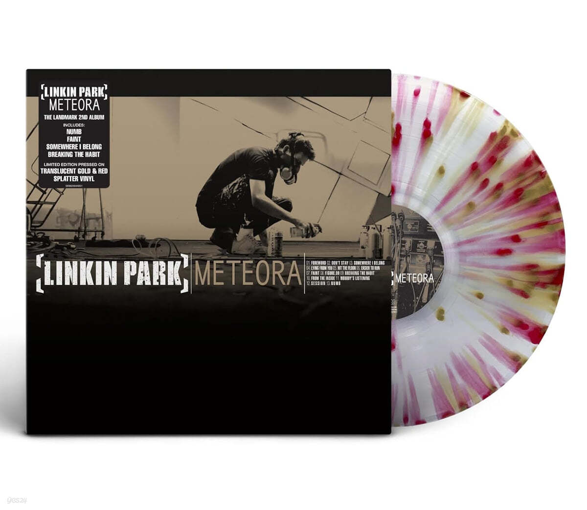 Linkin Park (린킨파크) - 2집 Meteora [투명 골드 &amp; 레드 스플래터 컬러 LP]