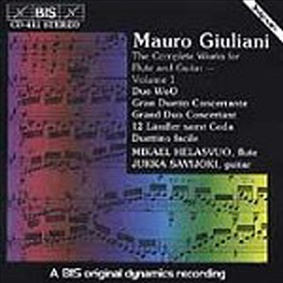 ٸƴ : ÷Ʈ Ÿ  ǰ 1 (Giuliani : Works for Flute and Guitar, Vol.1)(CD) - Mikael Helasvuo