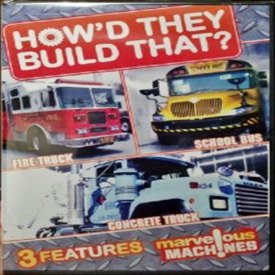 How'd They Build That? Fire Truck / School Bus / Concrete Truck ( ? ҹ /  / ũƮ Ʈ) (ڵ1)(ѱ۹ڸ)(DVD) (2012)