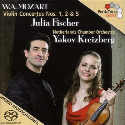 모차르트 : 바이올린 협주곡 1, 2, 5번 (Mozart : Violin Concertos No.1 K.207, No.2 K.211, No.5 K.219 'Tukish') (SACD Hybrid)(CD) - Julia Fischer