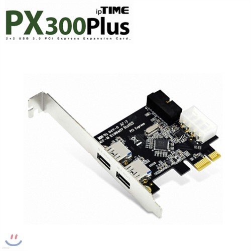 ipTIME PX300 Plus (USB3.0 PCI-Express Card /  2Ʈ +  2Ʈ  / LP Ŷ )