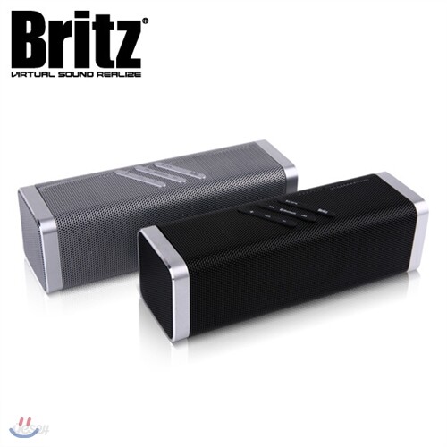 브리츠 휴대용 블루투스 스피커 BR-3320 BLOCK (통화가능 마이크 내장 / MP3 & 스마트폰 등 외부 입력 AUX단자 / USB 충전 / 배터리내장)