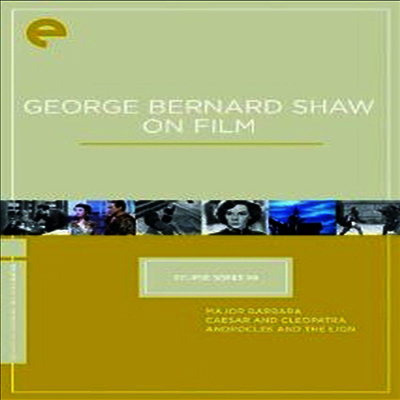 Eclipse Series 20: George Bernard Shaw on Film - Major Barbara / Caesar and Cleopatra / Androcles and the Lion (조지 버나드 쇼)(지역코드1)(한글무자막)(DVD)