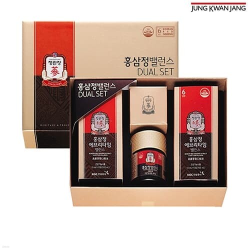 [정관장 공식] 홍삼정 밸런스 듀얼세트 (홍삼정밸런스120G,에브리타임밸런스20포)