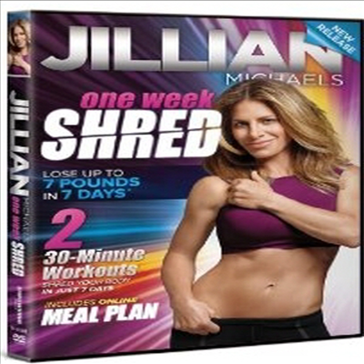 Jillian Michaels One Week Shred ( Ŭ  ũ ) (ڵ1)(ѱ۹ڸ)(DVD)