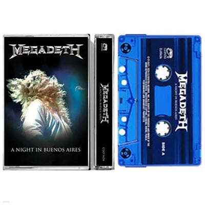 Megadeth (메가데스) - A Night In Buenos Aires [Translucent Blue Shell 카세트테이프]