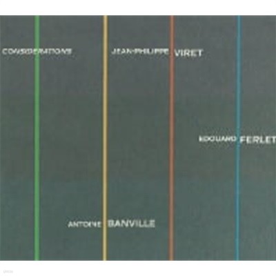 Jean-Philippe Viret / Considerations (Digipack/수입)