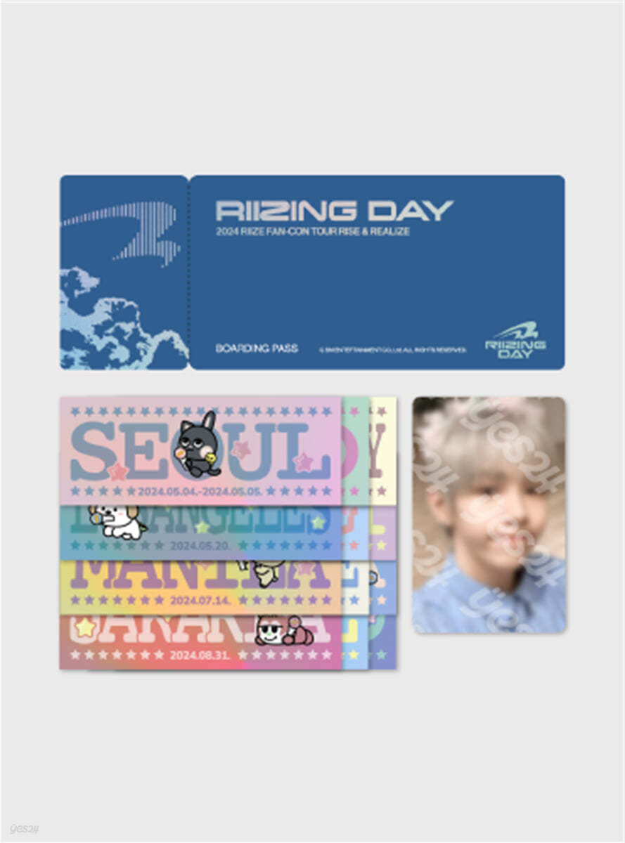 BOARDING PASS SET (RANDOM) [2024 RIIZE FANCON &#39;RIIZING DAY FINALE&#39;]