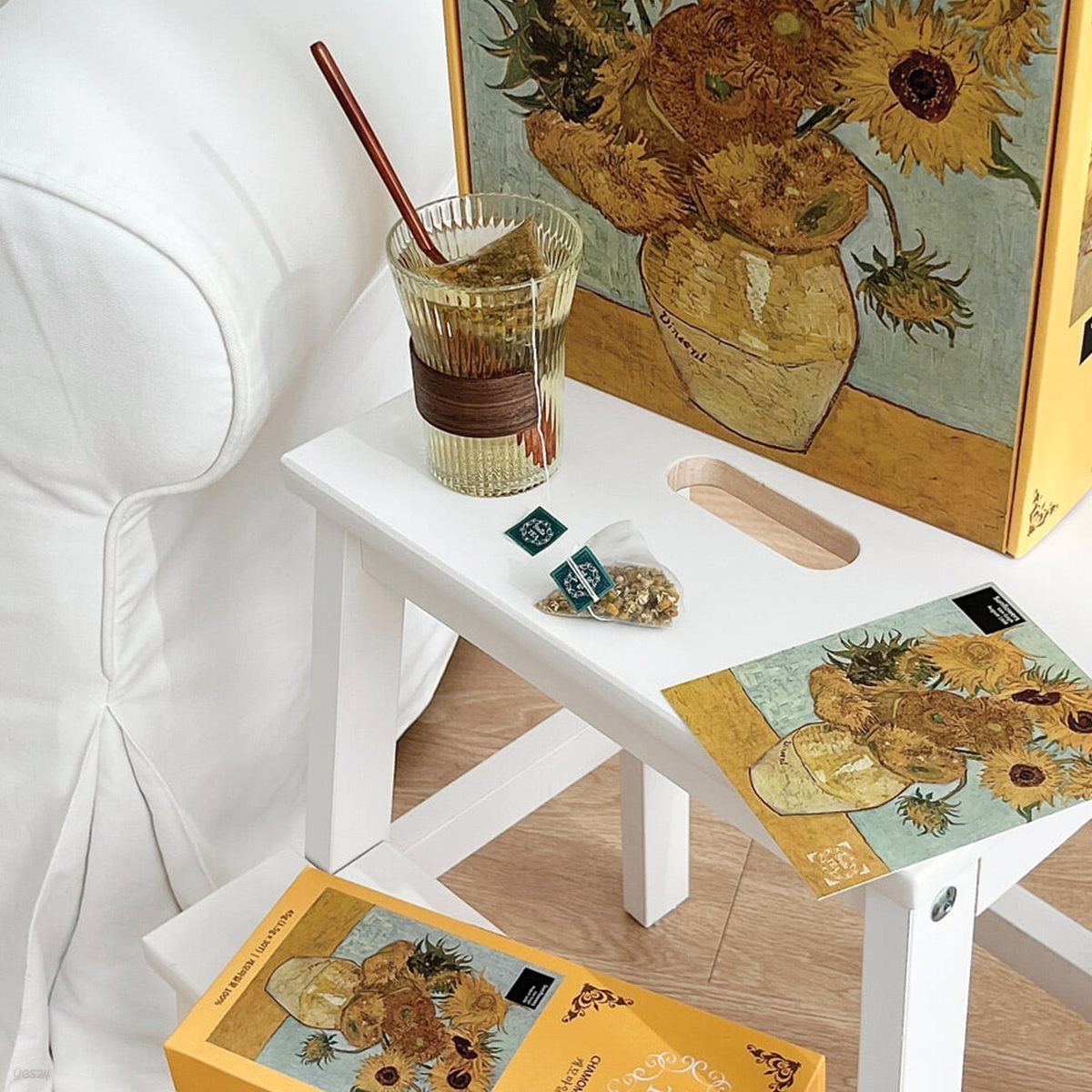 ★한정특가★[예스단독판매]스텔라티 캐모마일 30티백 유리컵 선물세트