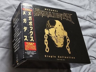 (일본반 한정 특별 박스세트 / 구성품 완벽, 상태최상) MEGADETH 메가데스 - Mega box Single Collection