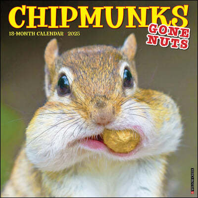 Chipmunks (Gone Nuts!) 2025 12 X 12 Wall Calendar