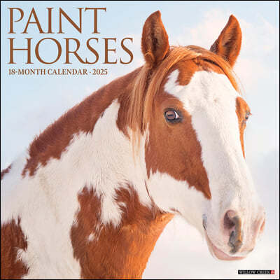 Paint Horses 2025 12 X 12 Wall Calendar