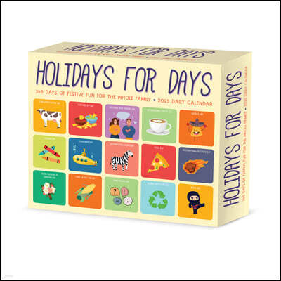 Holidays for Days 2025 6.2 X 5.4 Box Calendar