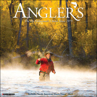 Angler's 2025 12 X 12 Wall Calendar