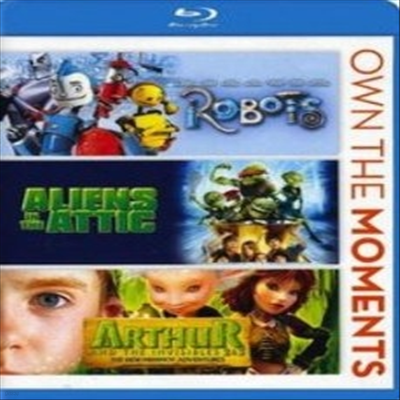 Robots / Aliens in the Attic / Arthur (κ/ٶ ܰ/Ƽ) (ѱ۹ڸ)(Blu-ray)